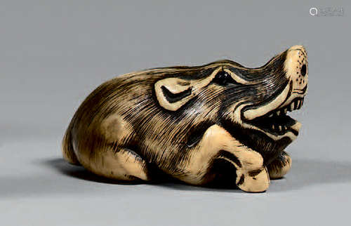 JAPON Époque Meiji (1868 1912)		 NETSUKE en ivoir...