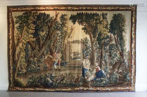VERY LARGE IMPORTANT EIGHTEENTH-CENTURY FRENCH TAPESTRY, PARIS, CIRCA 1750