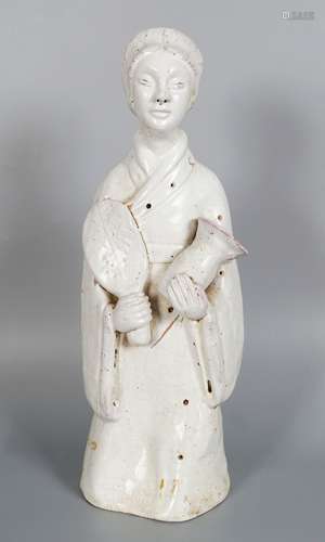 EARLY CHINESE BLANC DE CHENE FIGURE