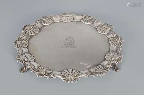 CORK CRESTED SILVER WAITER