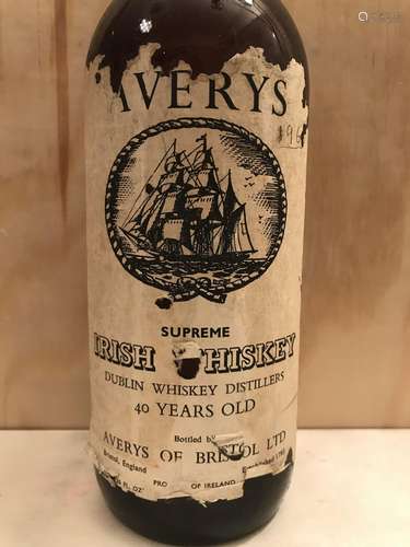 AVERYS DWS 40 YEAR OLD SUPREME IRISH WHISKEY