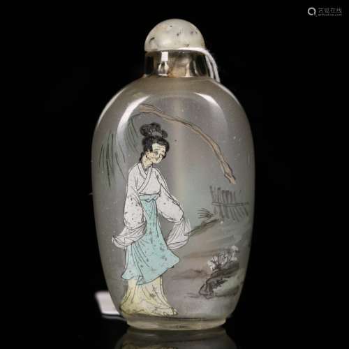 A Chinese Inside-Painted snuff bottle