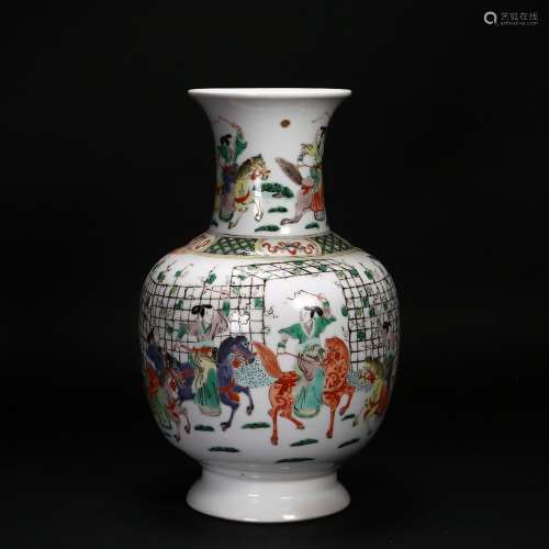 Sotheby's, Chinese Famille Verte Vase, Qing Dynasty