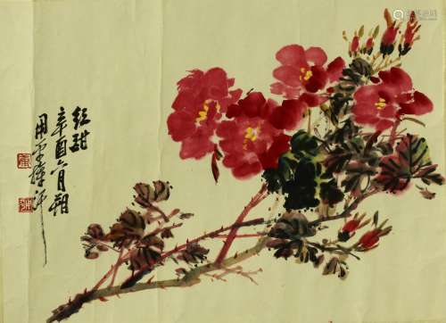 A Chinese water color painting,Yong Ping