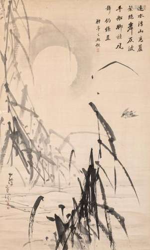 A Japanese scroll painting by Nagazawa Rosetsu