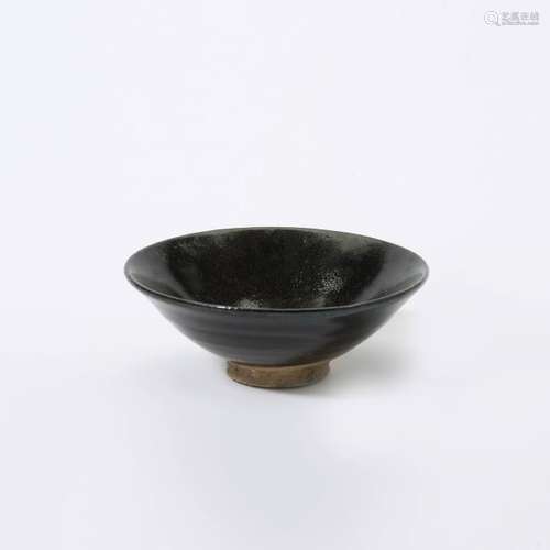 A rare Chinese 'oilspot' black-glazed bowl