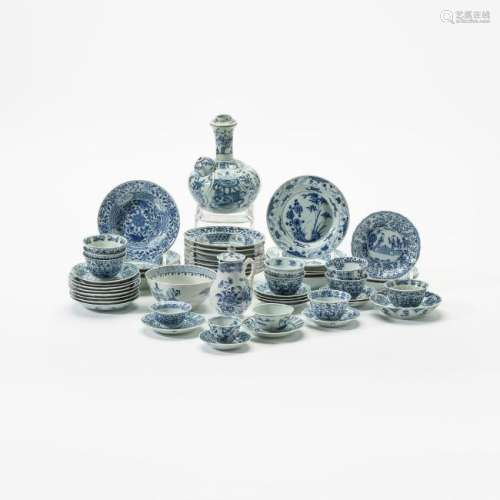 A collection of Chinese blue and white porcelain