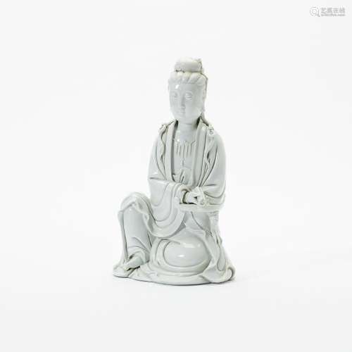 A Chinese Dehua sculpture of Guanyin