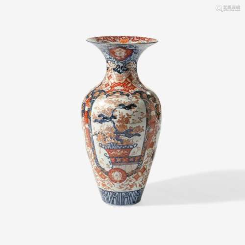 A Japanese Imari trumpet vase