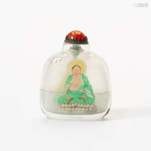 A Chinese inside-glass painted snuff bottle