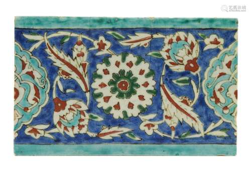 Turkish Kutaya Iznik Style Border Tile