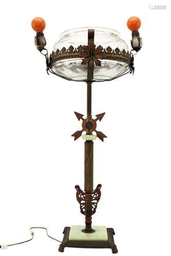 Antique Brass Standing Lamp