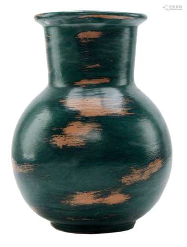 Green Hand Thrown Vase