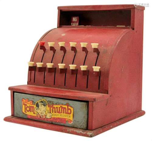 Child's Toy Vintage Cash Register c1940