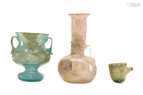 Roman Glass 3 pieces