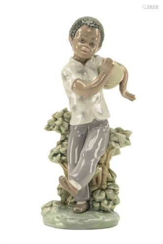 LLADRO African American Boy with Bongo