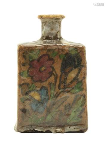 Persian Pottery Glazed Flask