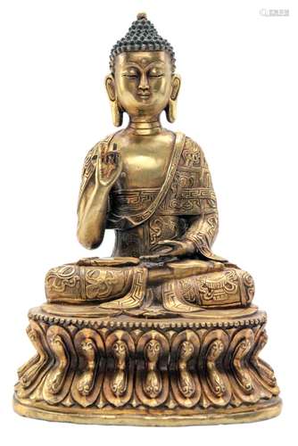 Chinese Gilt Bronze Buddha