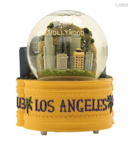 Los Angeles Memorabilia Glitter Globe