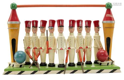 Vintage Wooden Toy Soldiers Hand Painted