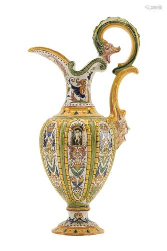 Italian Potery Majolica Ewer