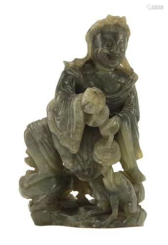 Chinese Soapstone Happy Buddha