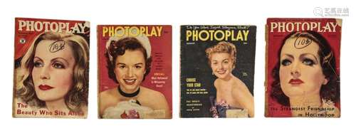 Four Photoplay Antique Magazines