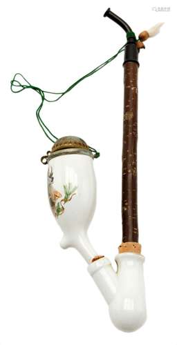 Victorian European Porcelain Pipe