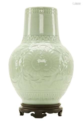 Chinese Celadon Vase Republic Period