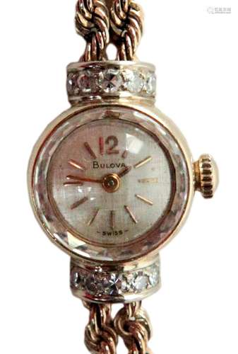 Bulova Ladies Watch 14K Gold