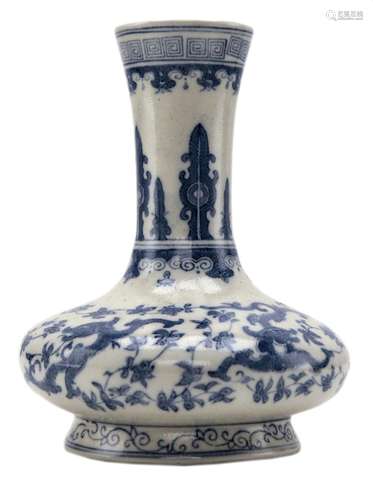 Blue and White Chinese Porcelain Vase