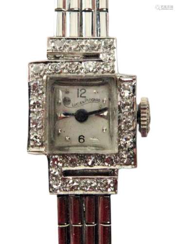 Lucien Piccard Ladies Watch 18K White Gold with Dimonds