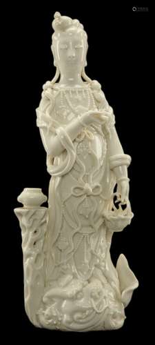 Chinese Blanc-De-Chine Figure of Guanyin