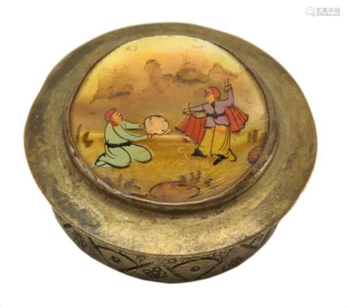 Metal Persian Vanity Compact Case