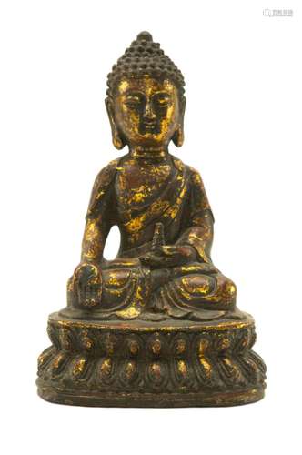 Chinese Gilted Bronze Buddha