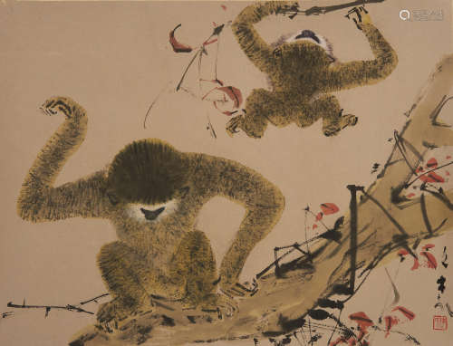 Baboons Chen Wen Hsi (1906 - 1991)