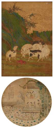 Various Subjects After Zhao Boju (circa 1120 – 1170) and Deng Liang (19th century)