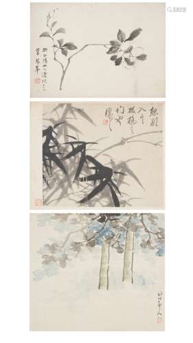 Flower and Plants Di Jichang (1770-1820), Wu Xizai (1799-1870), and Xu Shichang (1855-1939)