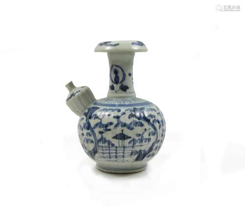 Edo era A blue and white kendi