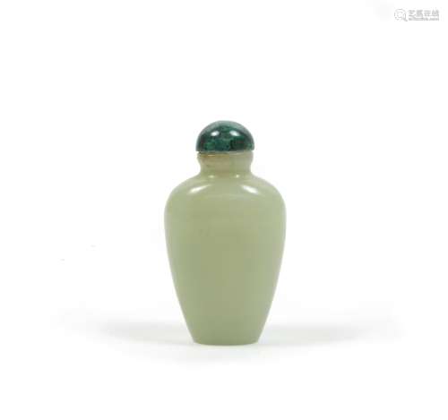 19th century A jade snuff bottle