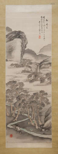 By Nomura Bunkyo (1854-1911), Meiji era Two kakemono