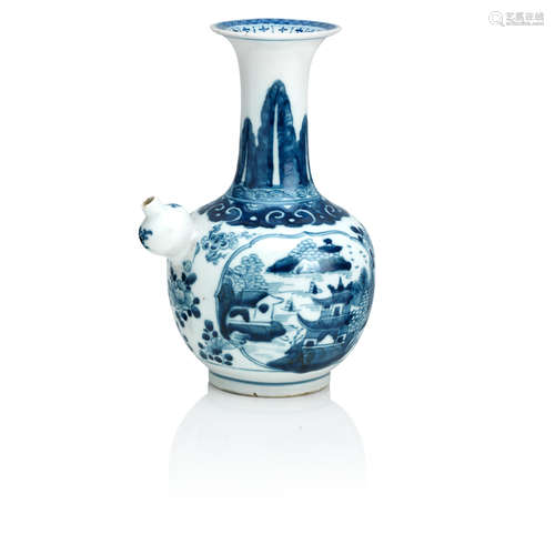 Kangxi A blue and white kendi