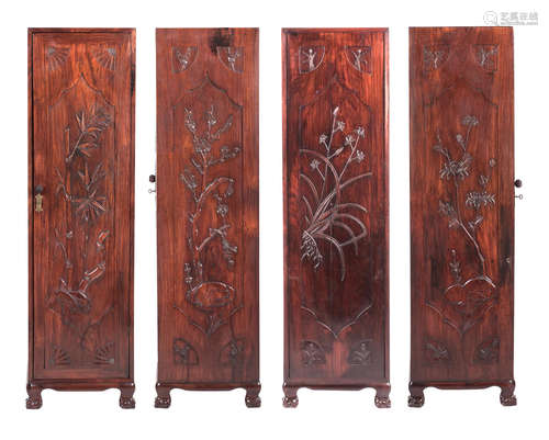 An unusual carved cabinet