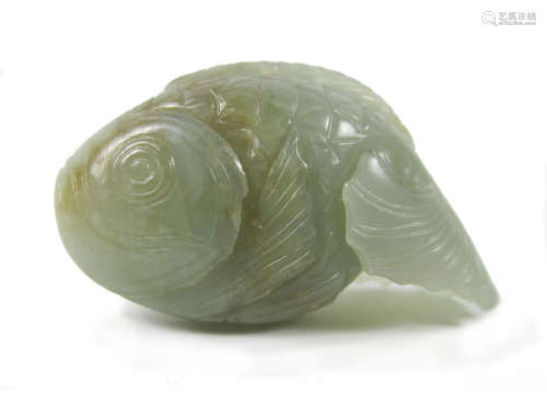 A jade carving of a fish
