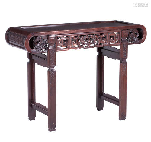 19th/20th century A huanghuali altar table