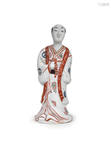 Edo period (1615-1868) early 18th century An Imari porcelain figure of a man