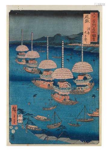 Edo period (1615-1868), circa 1853 Utagawa Hiroshige (1797-1858)