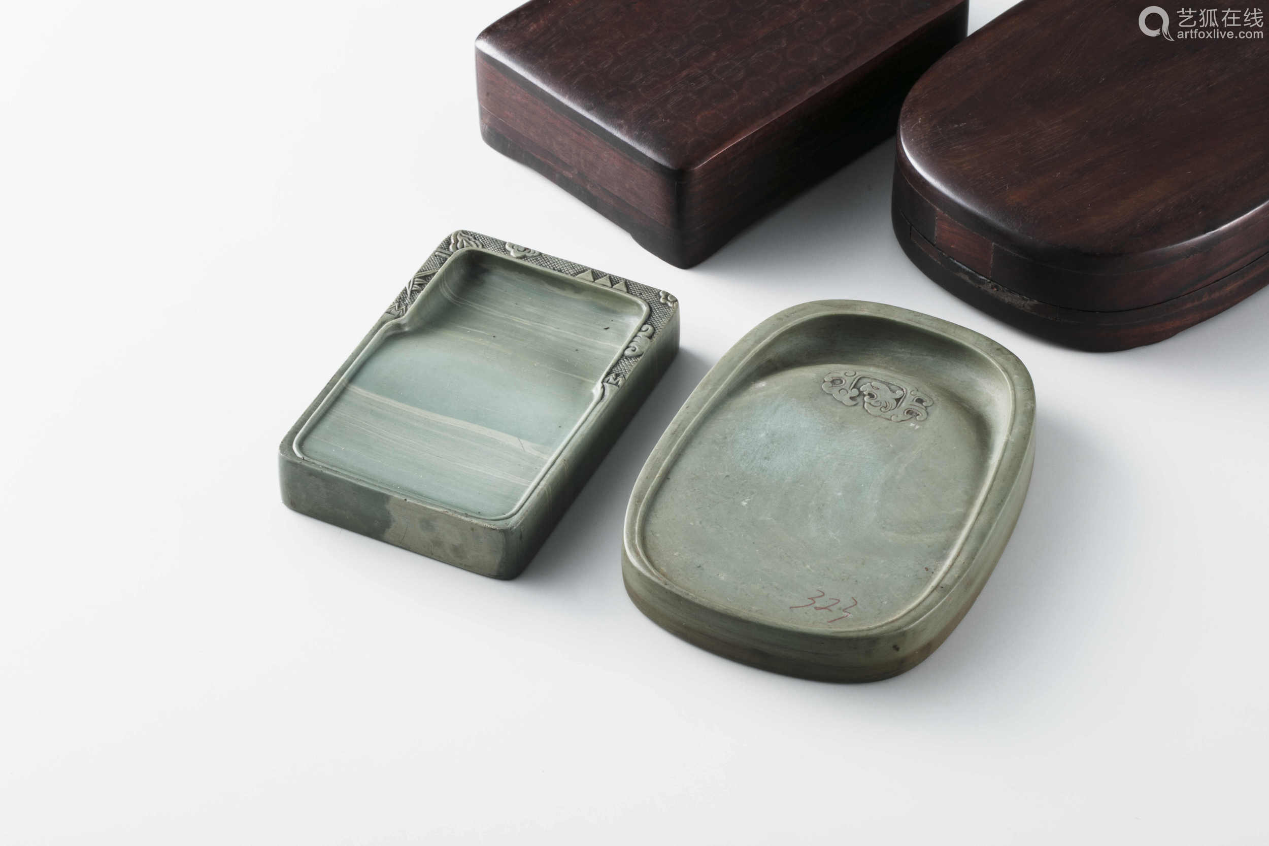 松花江绿石砚2方 Deal Price Picture 松花江绿石砚2方 Deal Price Picture