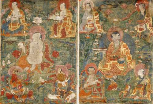 Thangka Depicting Arhats