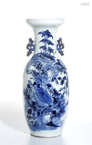 Large Blue and White Vase